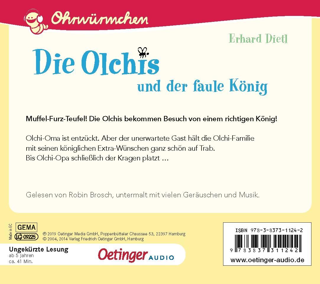 Rückseite: 9783837311242 | Die Olchis und der faule König | Erhard Dietl | Audio-CD | 1 Audio-CD