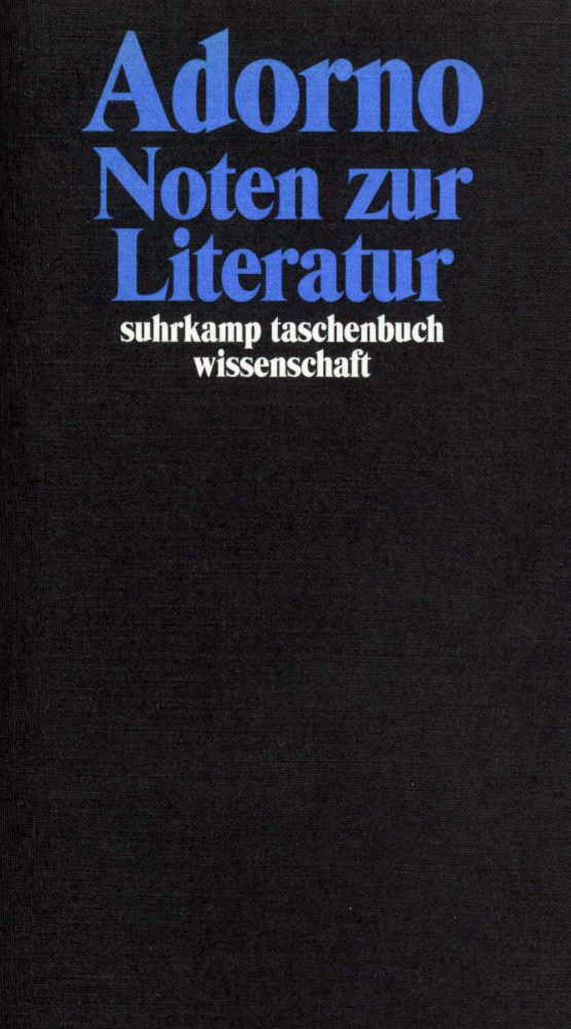 Cover: 9783518293119 | Noten zur Literatur | Gesammelte Schriften in 20 Bänden, Band 11