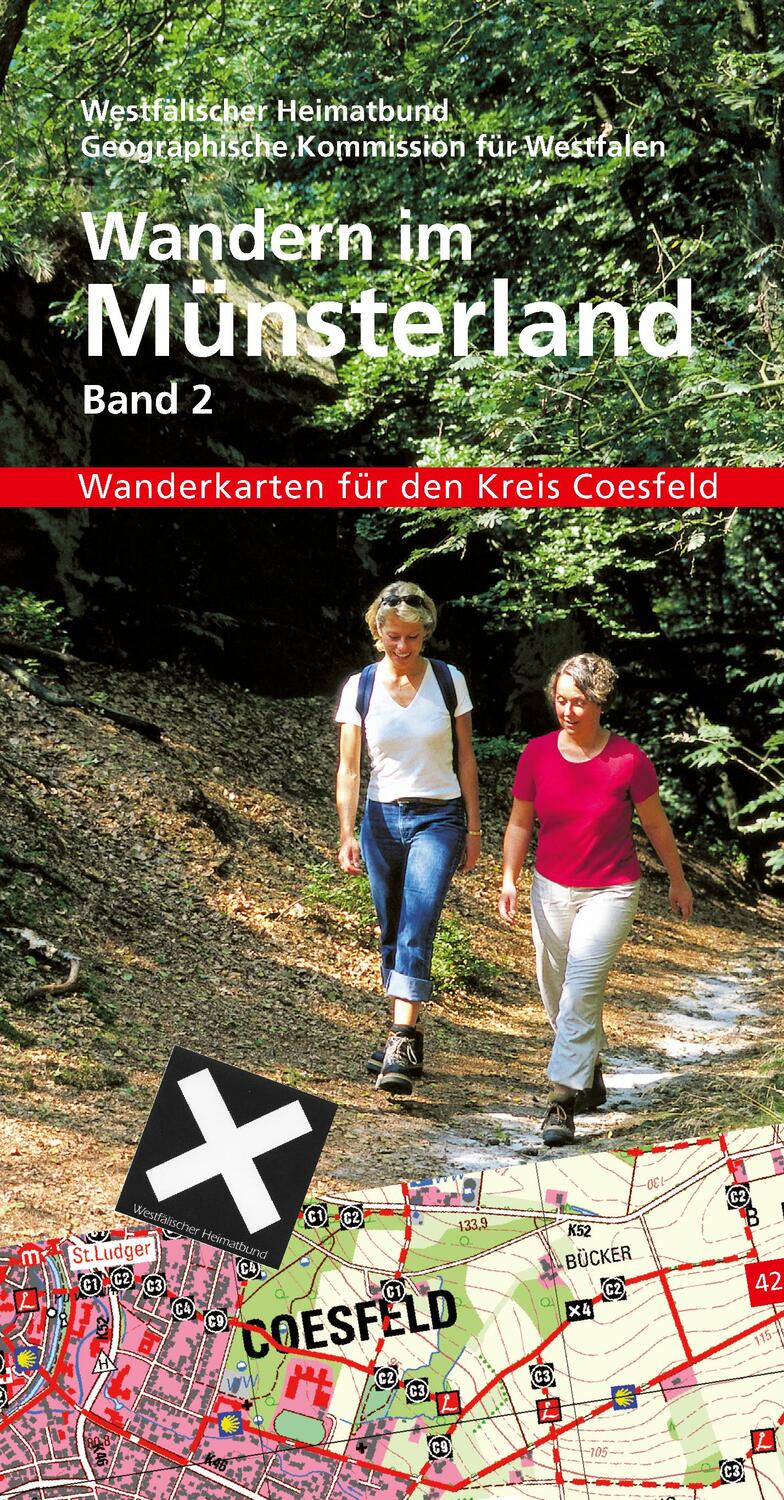 Cover: 9783402130537 | Wandern im Münsterland | Band 2: Wanderkarten für Kreis Coesfeld