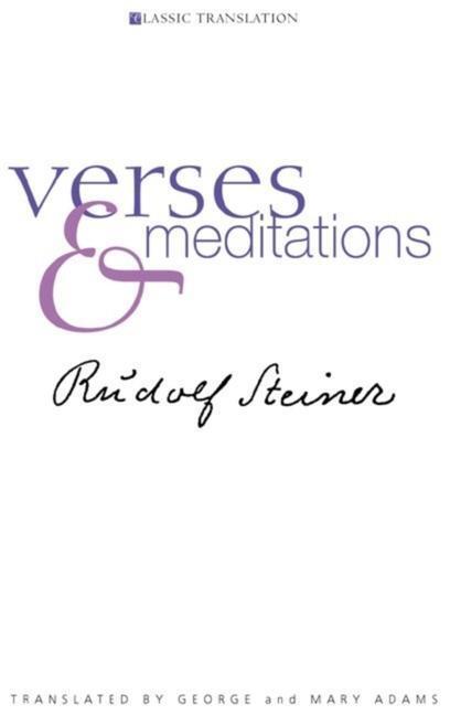 Cover: 9781855841970 | Verses and Meditations | Rudolf Steiner | Taschenbuch | Englisch
