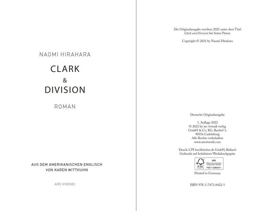 Bild: 9783747204221 | Clark &amp; Division | Roman | Naomi Hirahara | Buch | 272 S. | Deutsch