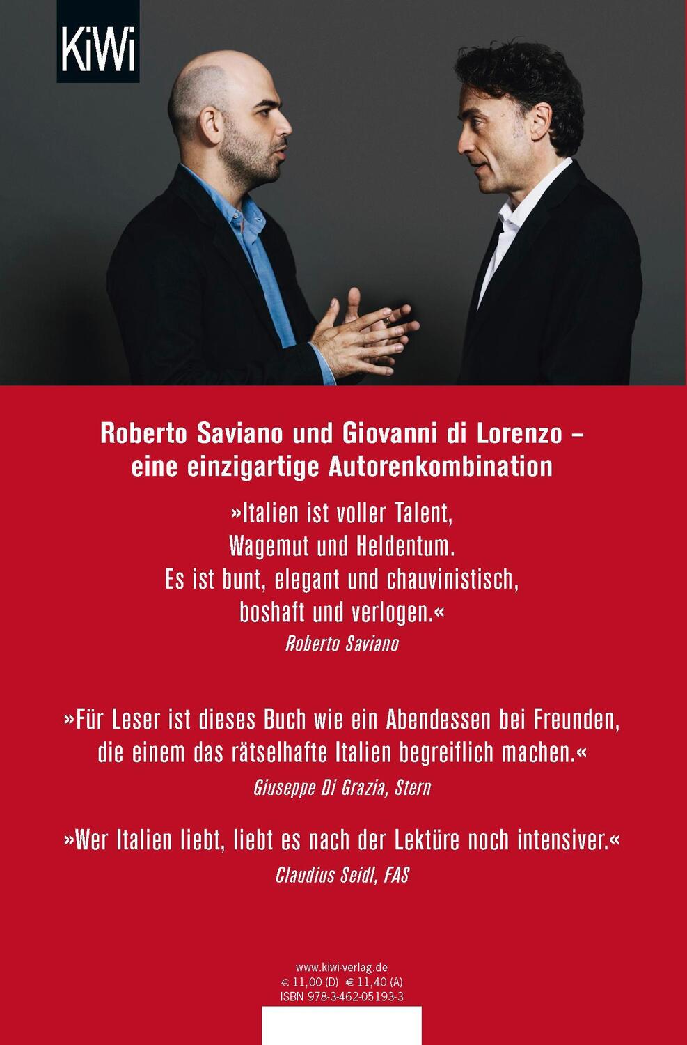 Rückseite: 9783462051933 | Erklär mir Italien! | Roberto Saviano (u. a.) | Taschenbuch | 285 S.