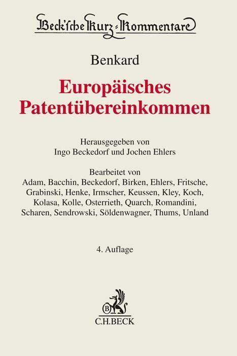 Cover: 9783406761959 | Europäisches Patentübereinkommen | Ingo Beckedorf (u. a.) | Buch