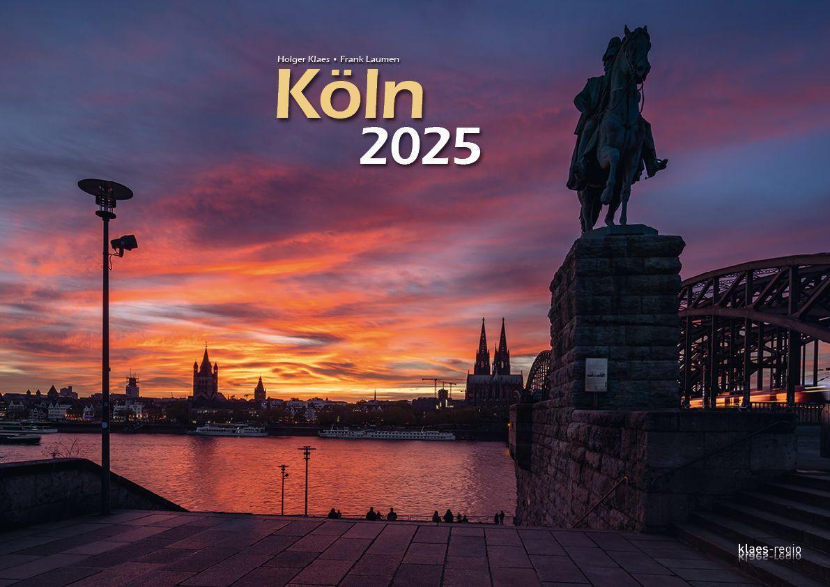 Cover: 9783965352247 | Köln 2025 Bildkalender A3 quer, spiralgebunden | Holger Klaes | 2025