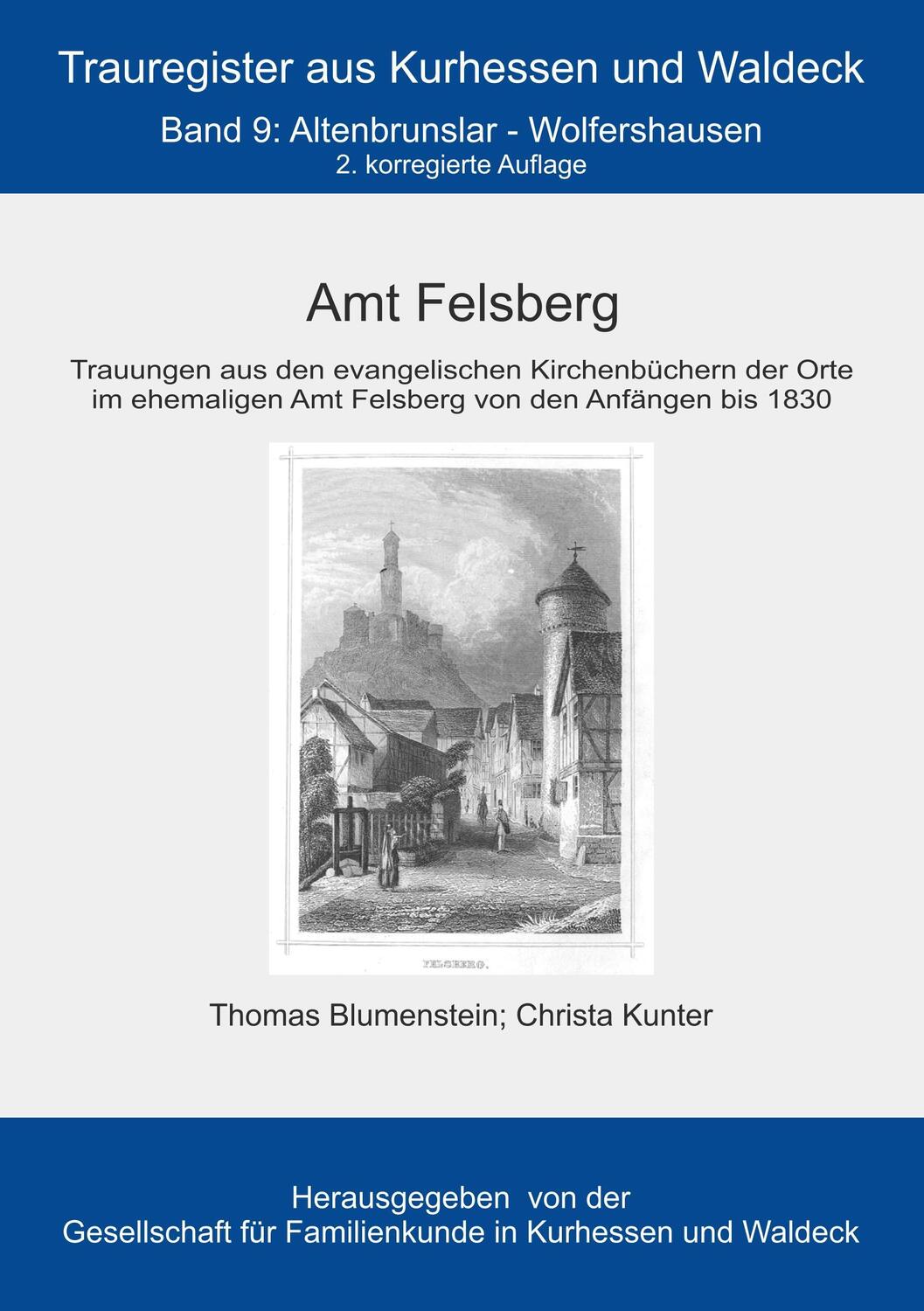Cover: 9783744850438 | Amt Felsberg | Altenbrunslar bis Wolfershausen | Blumenstein (u. a.)