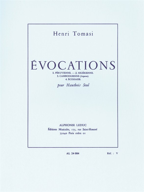 Cover: 9790046240843 | Evocations | Henri Tomasi | Partitur | Alphonse Leduc