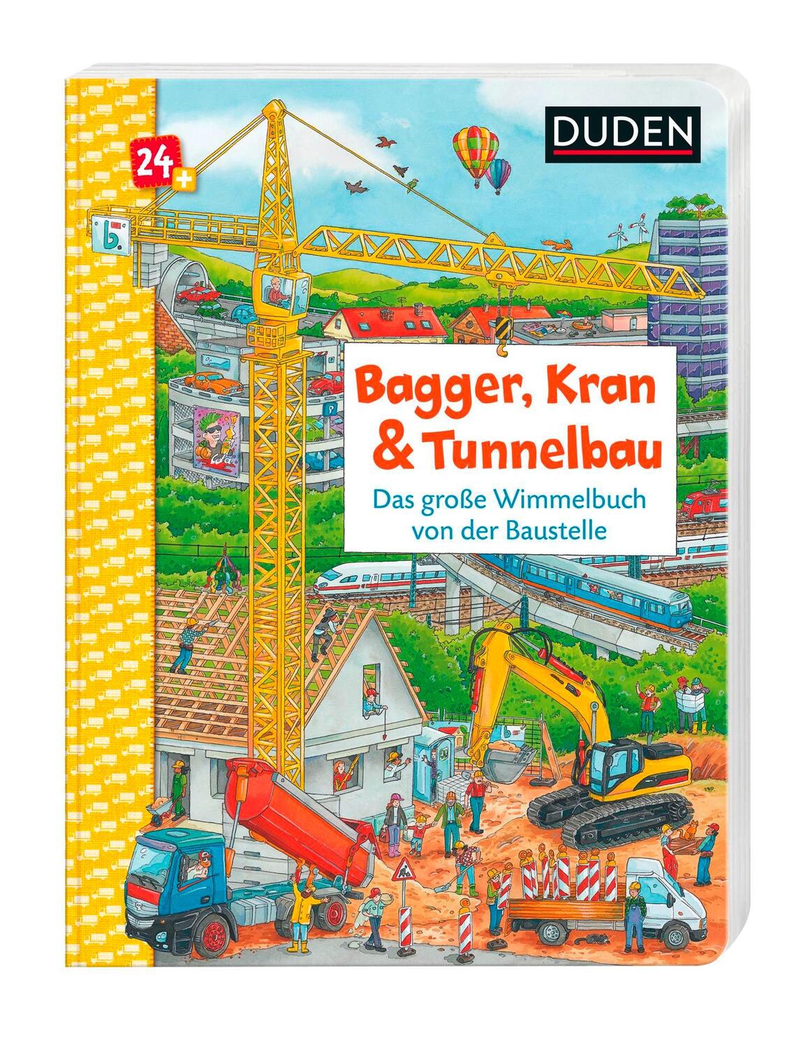 Bild: 9783737334396 | Duden 24+: Bagger, Kran und Tunnelbau. Das große Wimmelbuch von der...