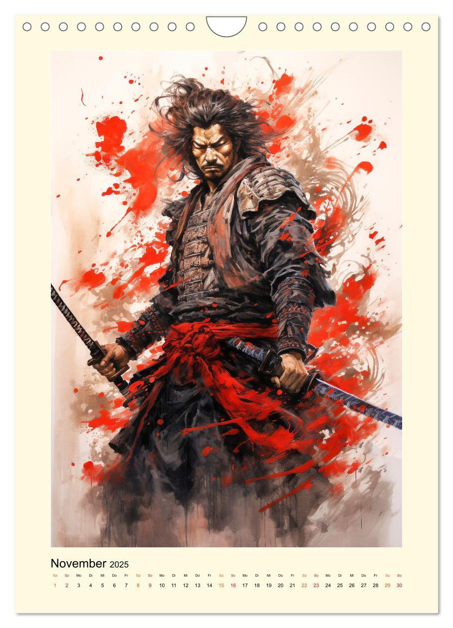 Bild: 9783435844326 | Samurai Helden (Wandkalender 2025 DIN A4 hoch), CALVENDO...