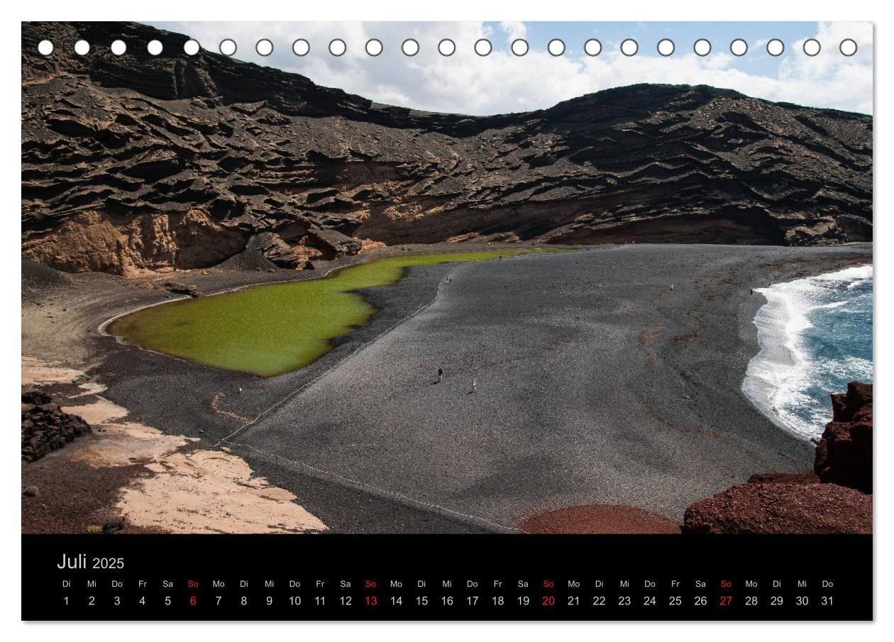 Bild: 9783435720897 | Unterwegs auf Lanzarote (Tischkalender 2025 DIN A5 quer), CALVENDO...