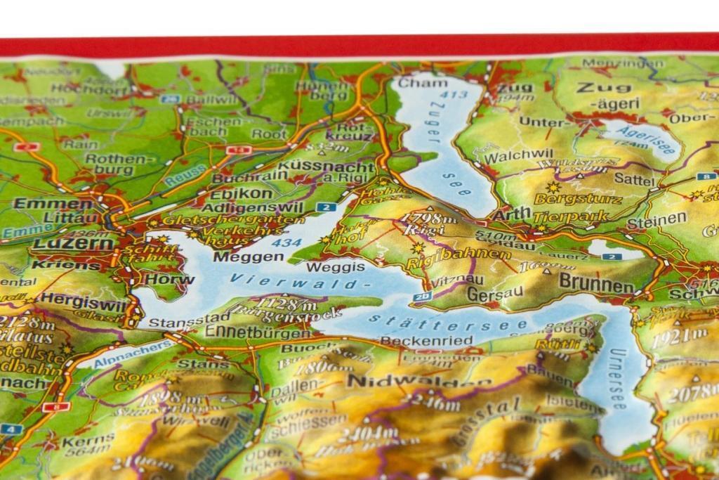 Bild: 4280000664280 | Reliefpostkarte Zentralschweiz | André Markgraf (u. a.) | Taschenbuch