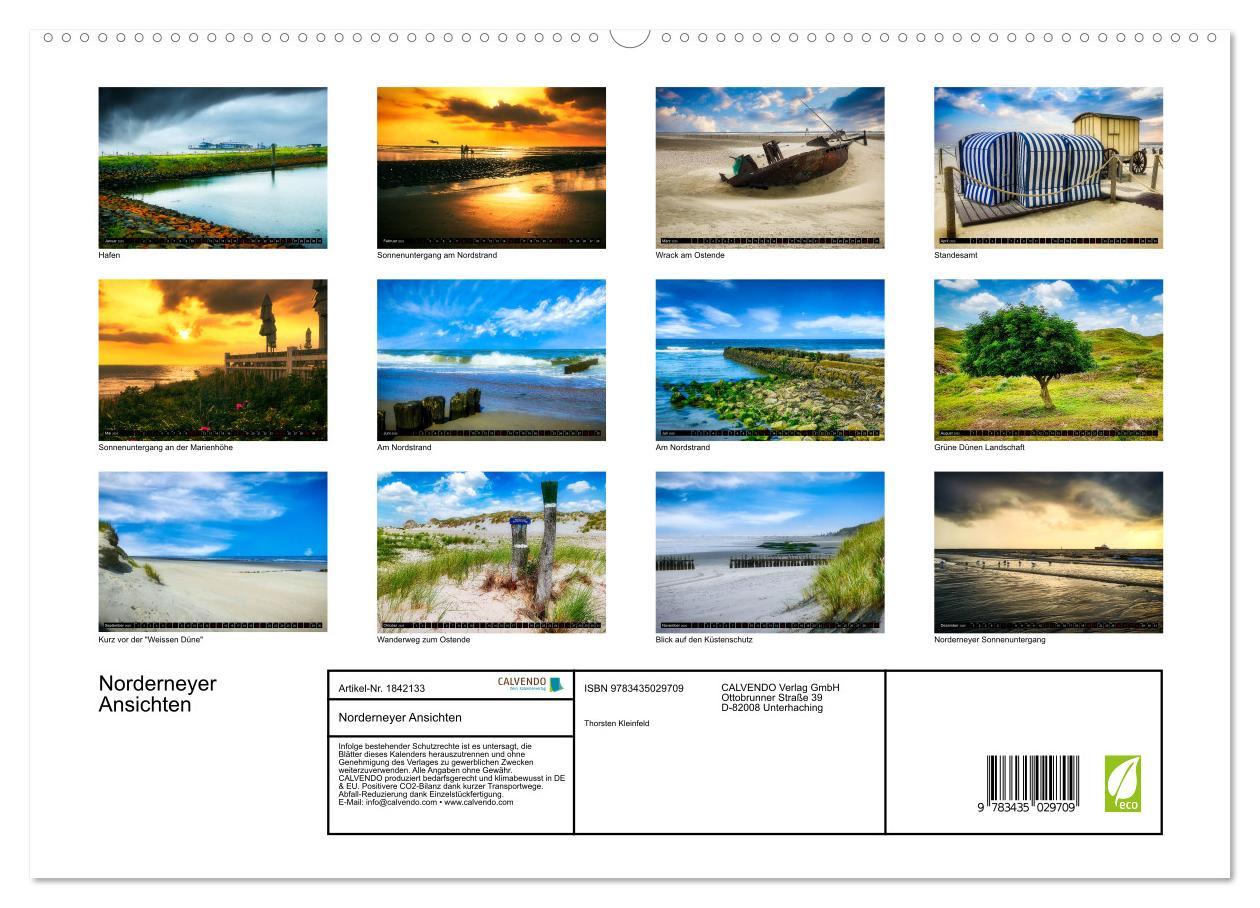 Bild: 9783435029709 | Norderneyer Ansichten (Wandkalender 2025 DIN A2 quer), CALVENDO...