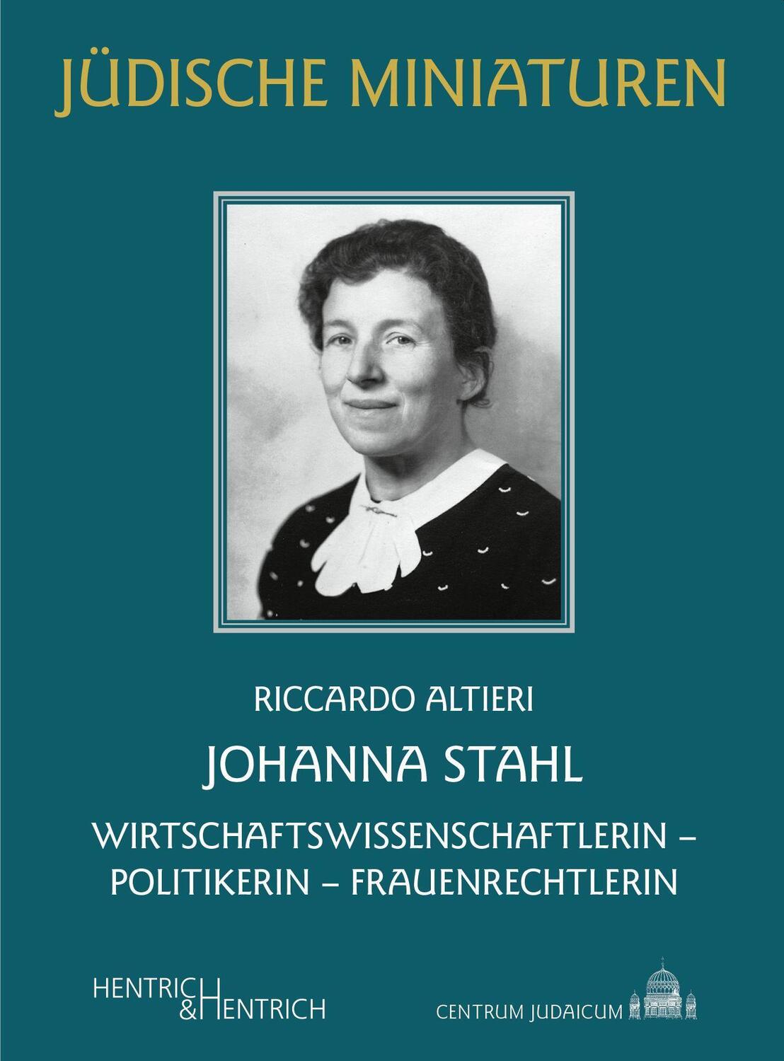 Cover: 9783955655402 | Johanna Stahl | Riccardo Altieri | Taschenbuch | Jüdische Miniaturen
