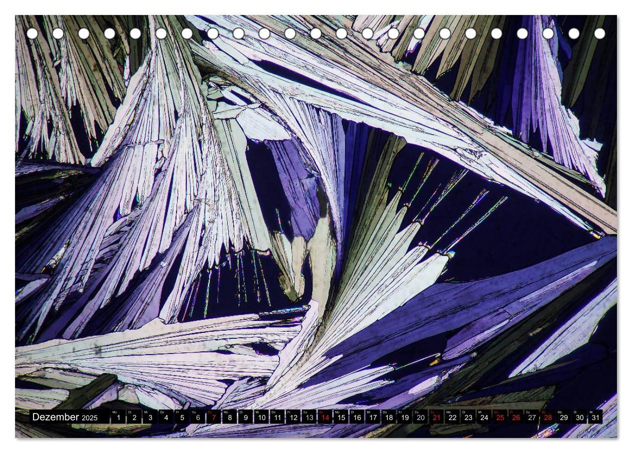 Bild: 9783435612277 | Mikrokristalle in polarisiertem Licht (Tischkalender 2025 DIN A5...