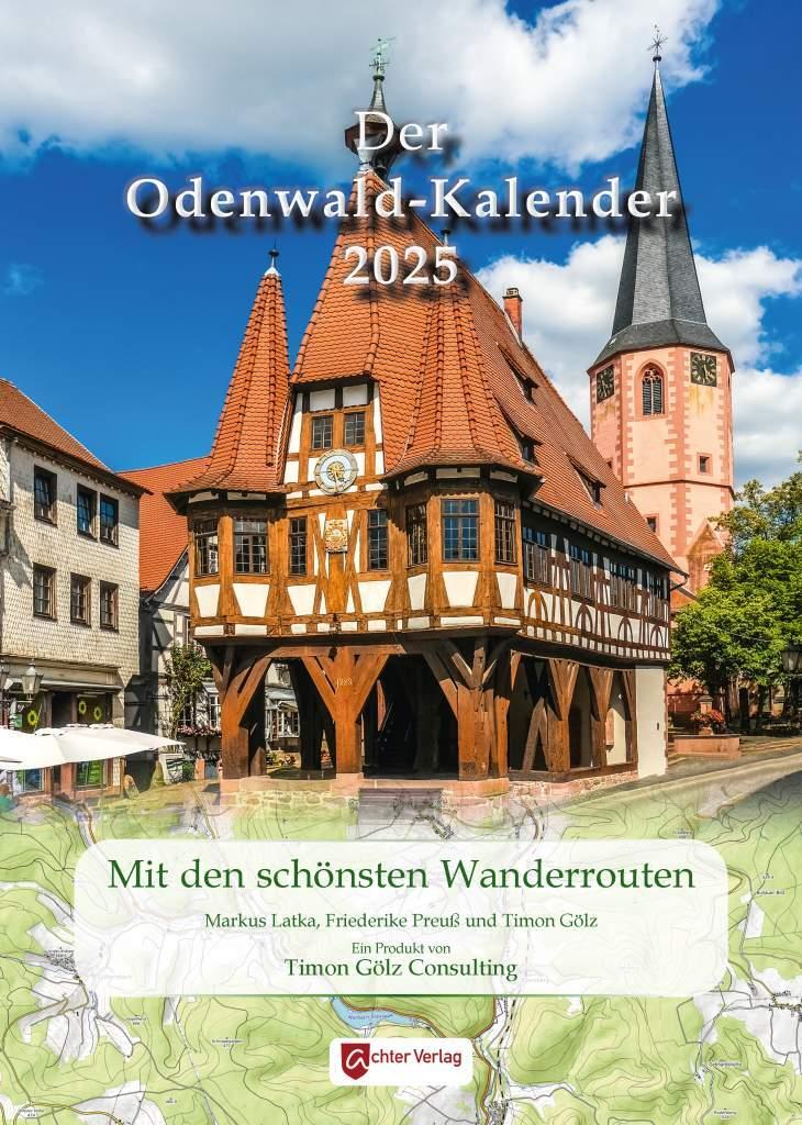 Cover: 9783948028305 | Der Odenwaldkalender 2025 | Mit den schönsten Wanderrouten | Kalender