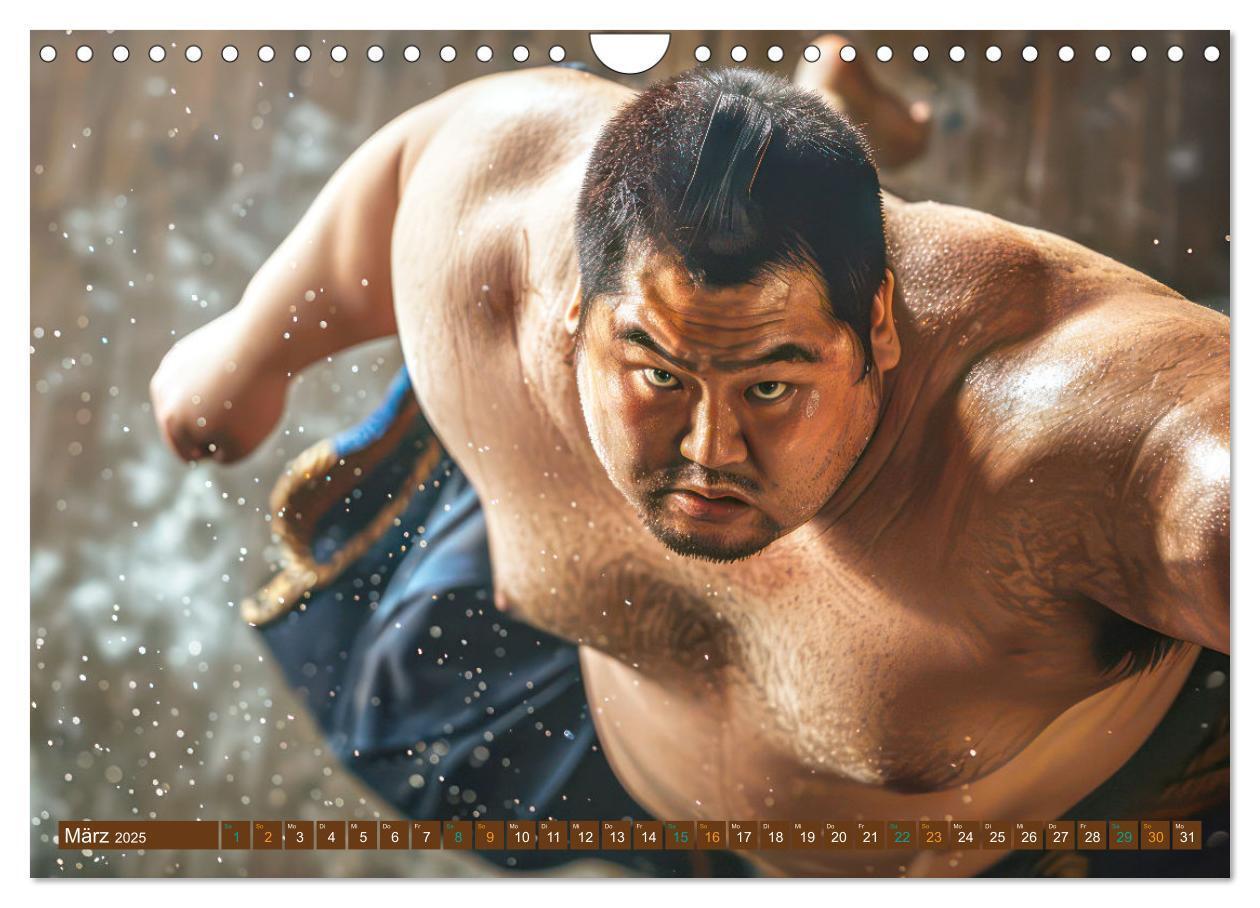 Bild: 9783383809613 | Sumo - Japans schwere Ringer (Wandkalender 2025 DIN A4 quer),...