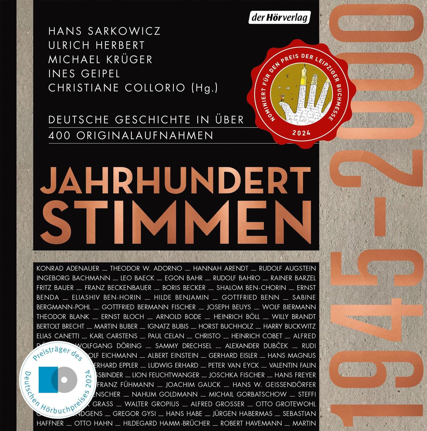 Bild: 9783844549027 | Jahrhundertstimmen 1945-2000 - Deutsche Geschichte in über 400...