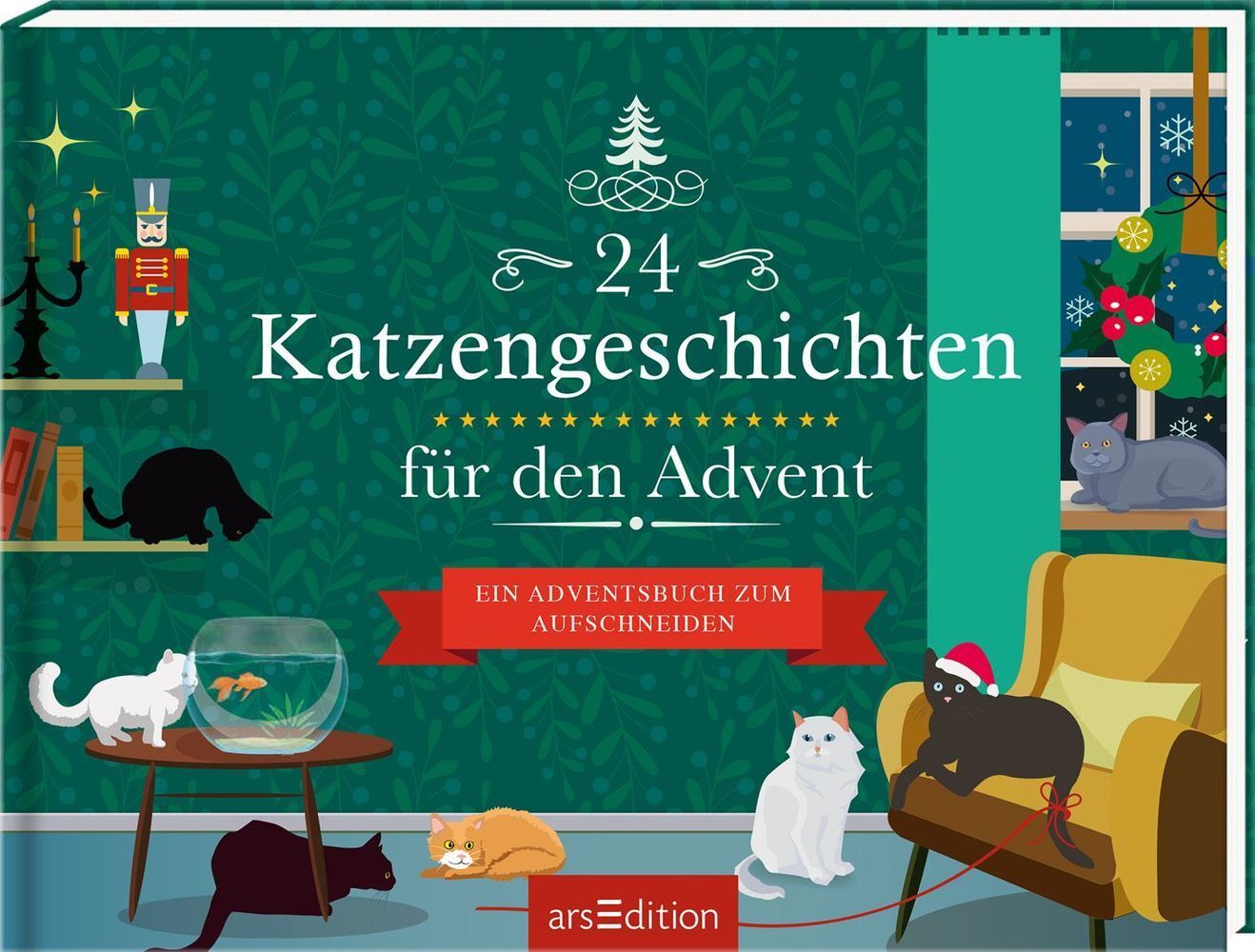 Cover: 9783845826431 | 24 Katzengeschichten für den Advent | Ein Adventsbuch zum Aufschneiden