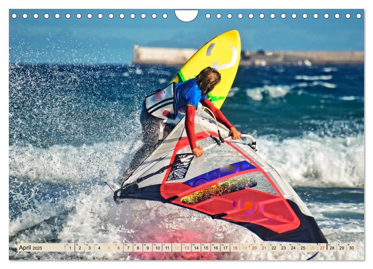 Bild: 9783435272594 | Windsurfing - extrem cool (Wandkalender 2025 DIN A4 quer), CALVENDO...