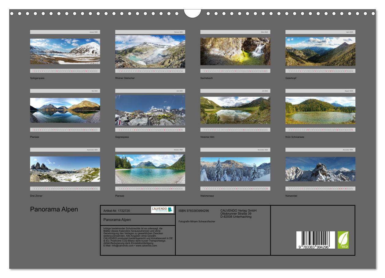 Bild: 9783383994296 | Panorama Alpen (Wandkalender 2025 DIN A3 quer), CALVENDO...