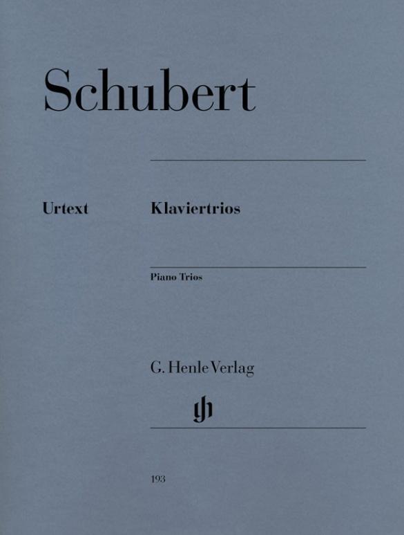 Cover: 9790201801933 | Klaviertrios | Franz Schubert | Taschenbuch | G. Henle Urtext-Ausgabe