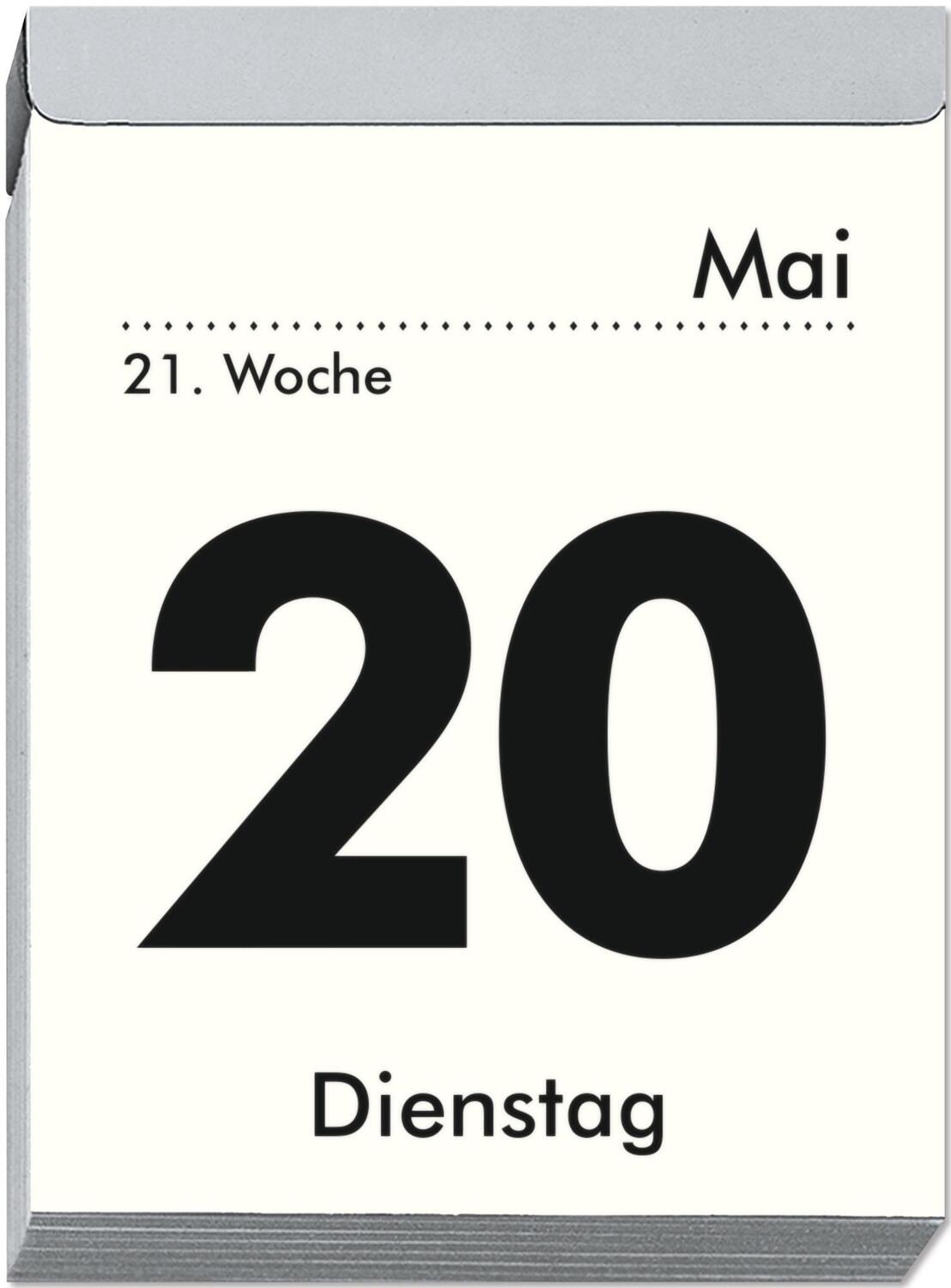 Bild: 4006928024759 | Tagesabreißkalender XL 2025 - 8,2x10,7 cm - 1 Tag auf 1 Seite - mit...