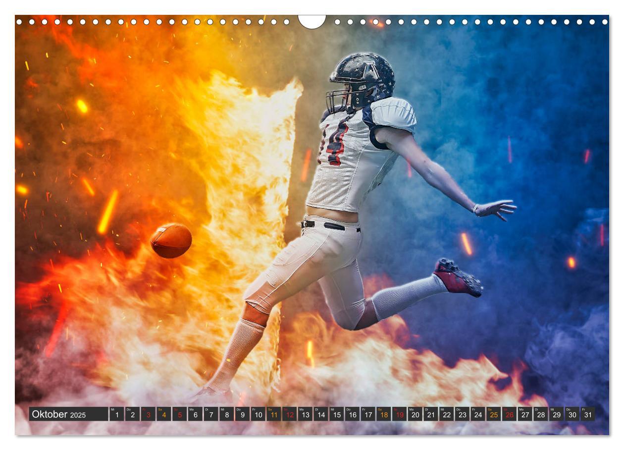 Bild: 9783435154913 | Faszination American Football (Wandkalender 2025 DIN A3 quer),...