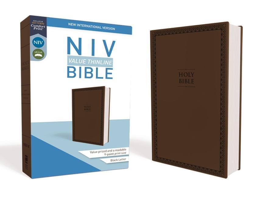 Cover: 9780310448464 | NIV, Value Thinline Bible, Imitation Leather, Brown | Zondervan | Buch
