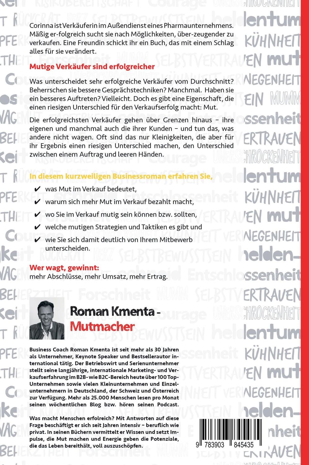 Rückseite: 9783903845435 | Wer wagt, gewinnt | Roman Kmenta | Taschenbuch | Paperback | 172 S.