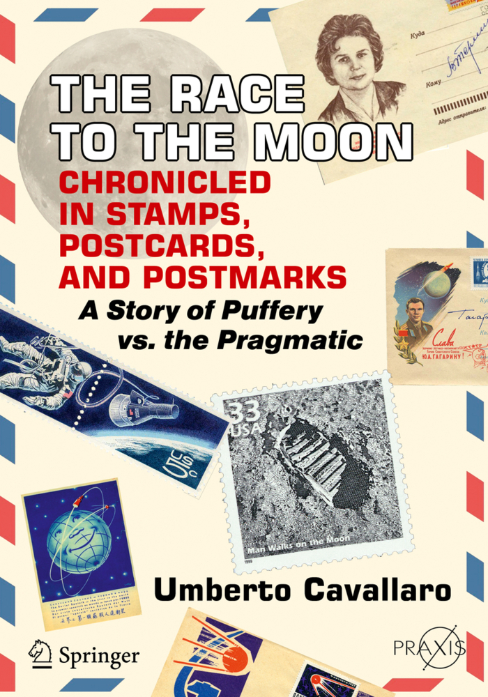 Cover: 9783319921525 | The Race to the Moon Chronicled in Stamps, Postcards, and Postmarks