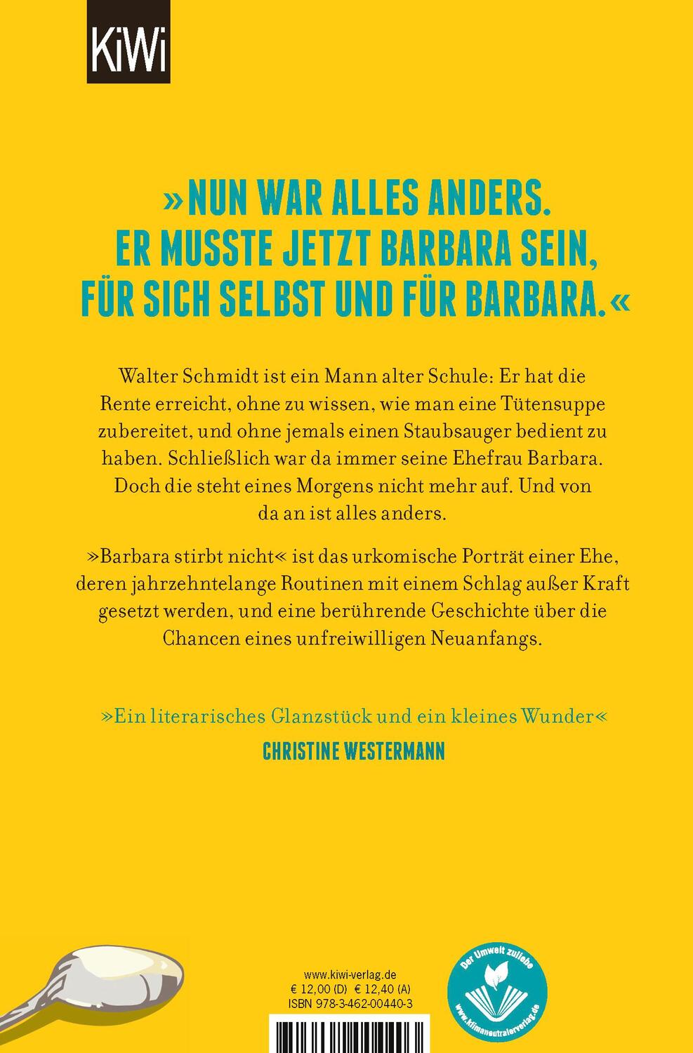 Rückseite: 9783462004403 | Barbara stirbt nicht | Roman | Alina Bronsky | Taschenbuch | Deutsch