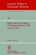 Cover: 9783540089216 | Mathematical Foundations of Computer Science 1978 | J. Winkowski | ix