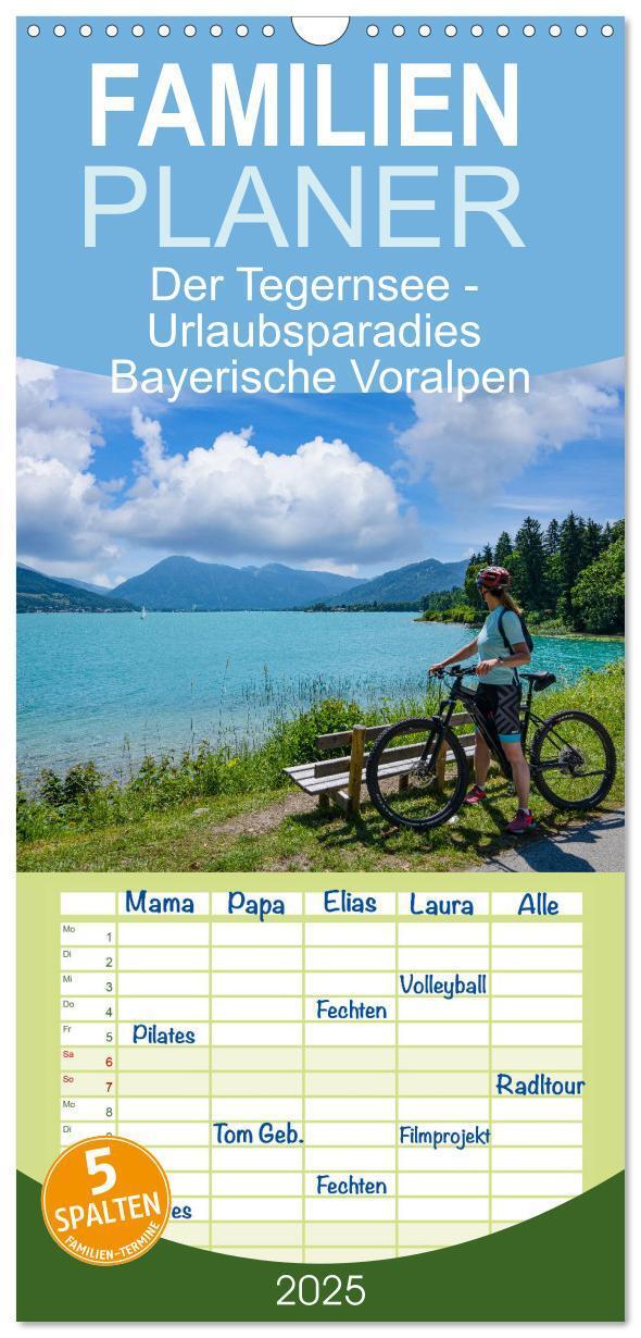 Cover: 9783457100936 | Familienplaner 2025 - Der Tegernsee - Urlaubsparadies Bayerische...