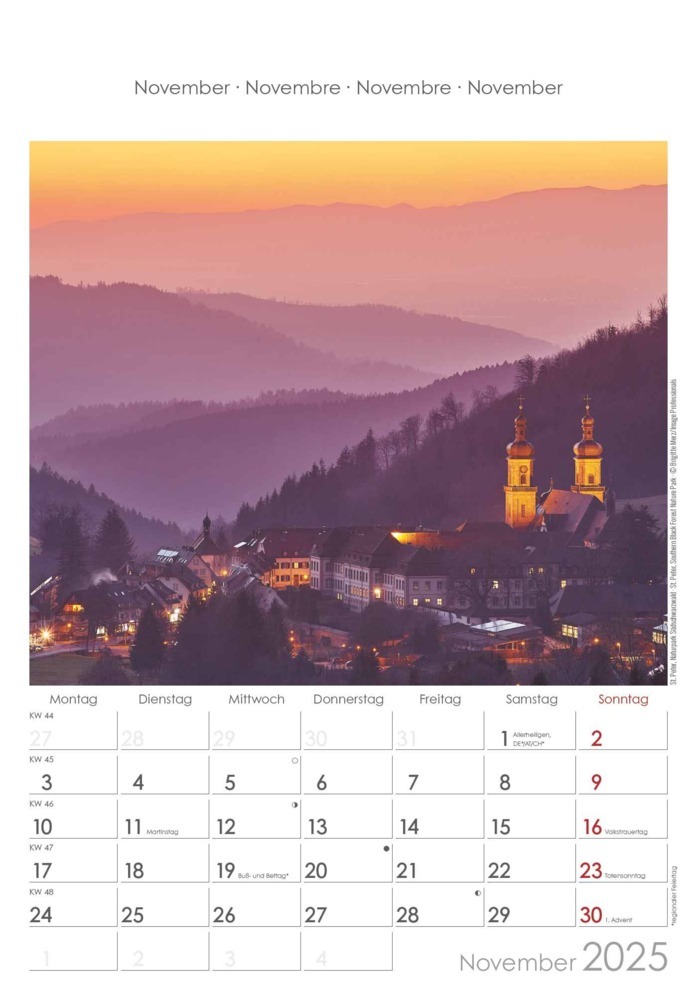 Bild: 4251732341183 | Alpha Edition - Baden-Württemberg 2025 Bildkalender, 23,7x34cm,...