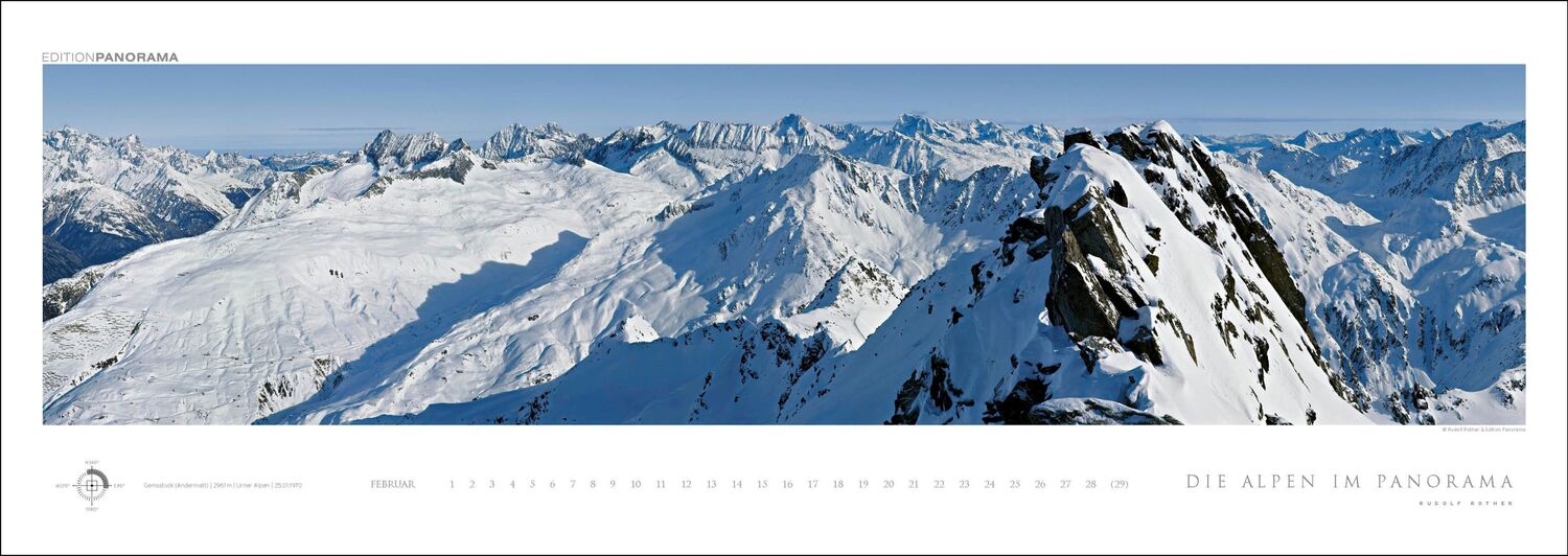 Bild: 9783898236249 | Die Alpen im Panorama | Rudolf Rother | Kalender | XIV | Deutsch