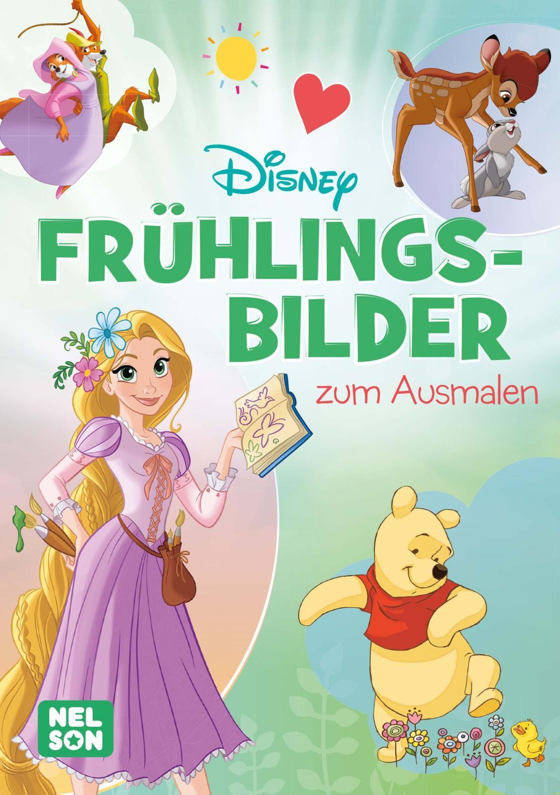 Cover: 9783845124896 | Disney Kreative Beschäftigung: Frühlingsbilder zum Ausmalen | Buch