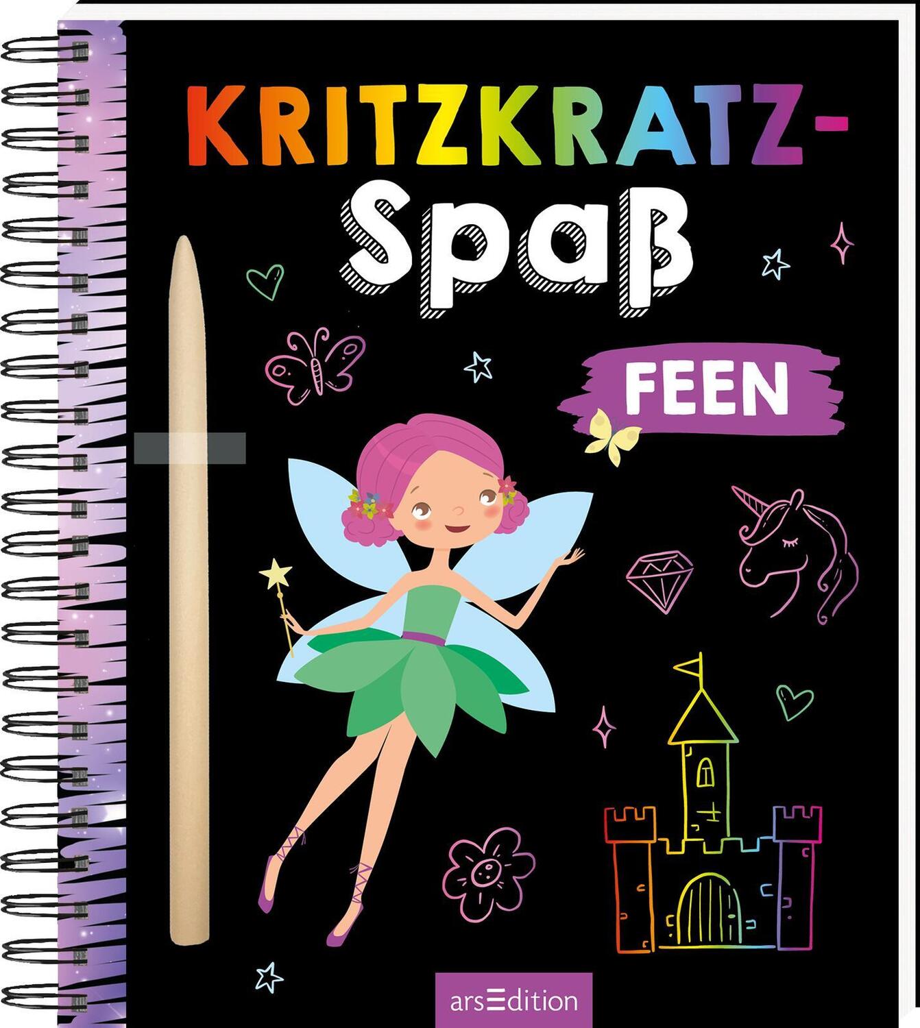 Cover: 9783845858487 | Kritzkratz-Spaß Feen | Taschenbuch | Softcover mit Stift | 36 S.