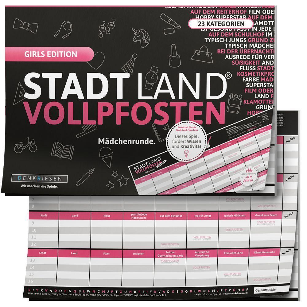 Cover: 4260528090303 | STADT LAND VOLLPFOSTEN® - GIRLS EDITION "Mädchenrunde" | Taschenbuch