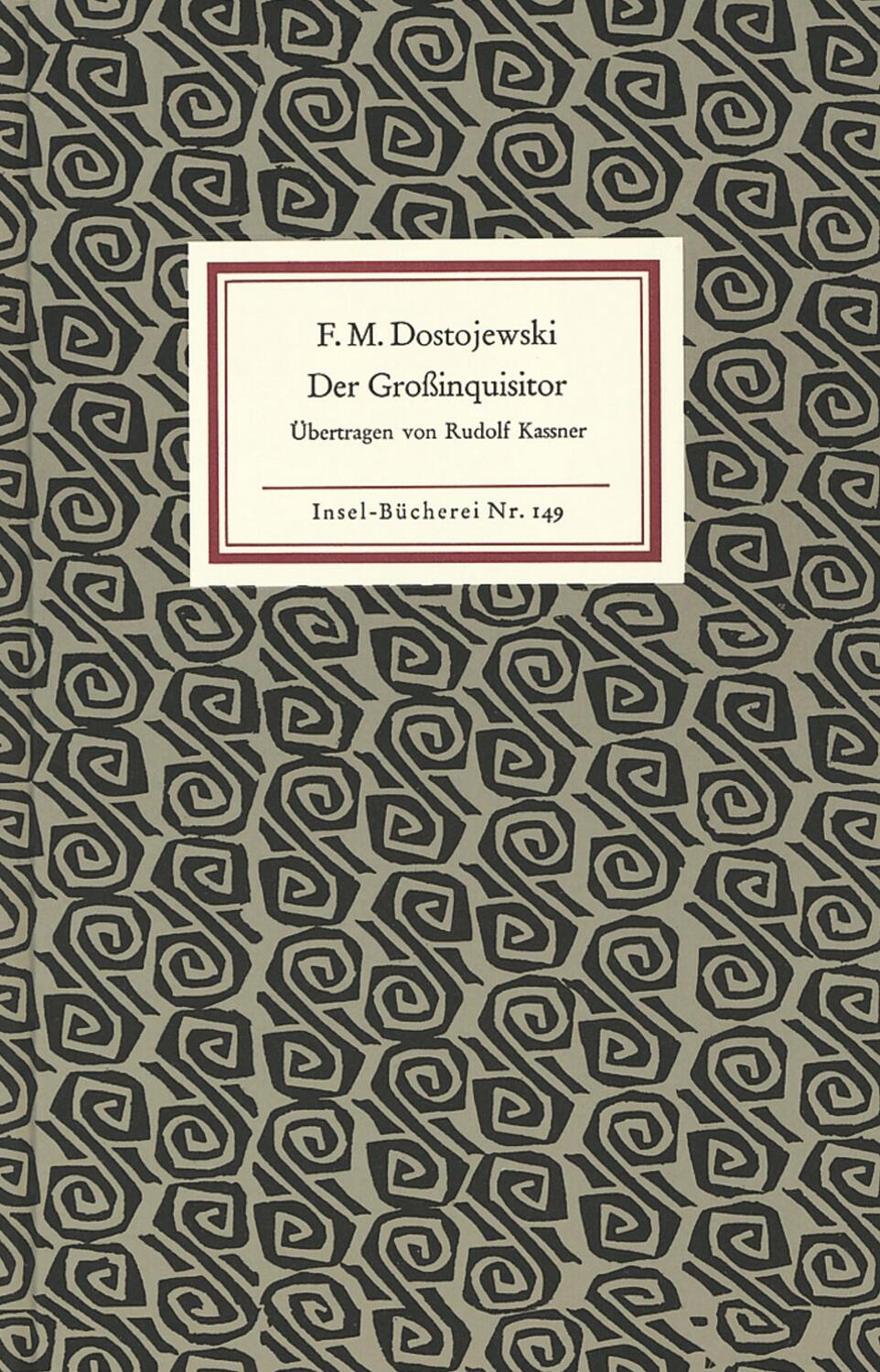 Cover: 9783458081494 | Der Großinquisitor | Fjodor Michailowitsch Dostojewski | Buch | 47 S.