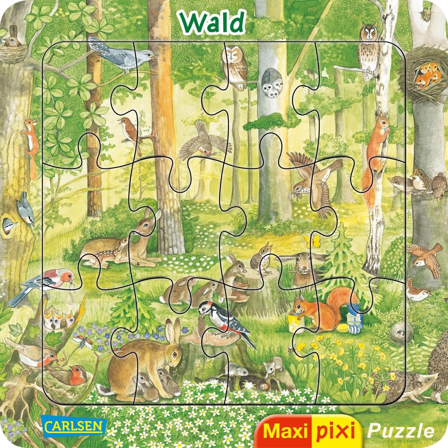 Cover: 4043726550448 | Maxi-Pixi-Puzzle VE 5: Wald (5 Exemplare) | Christine Henkel | Spiel