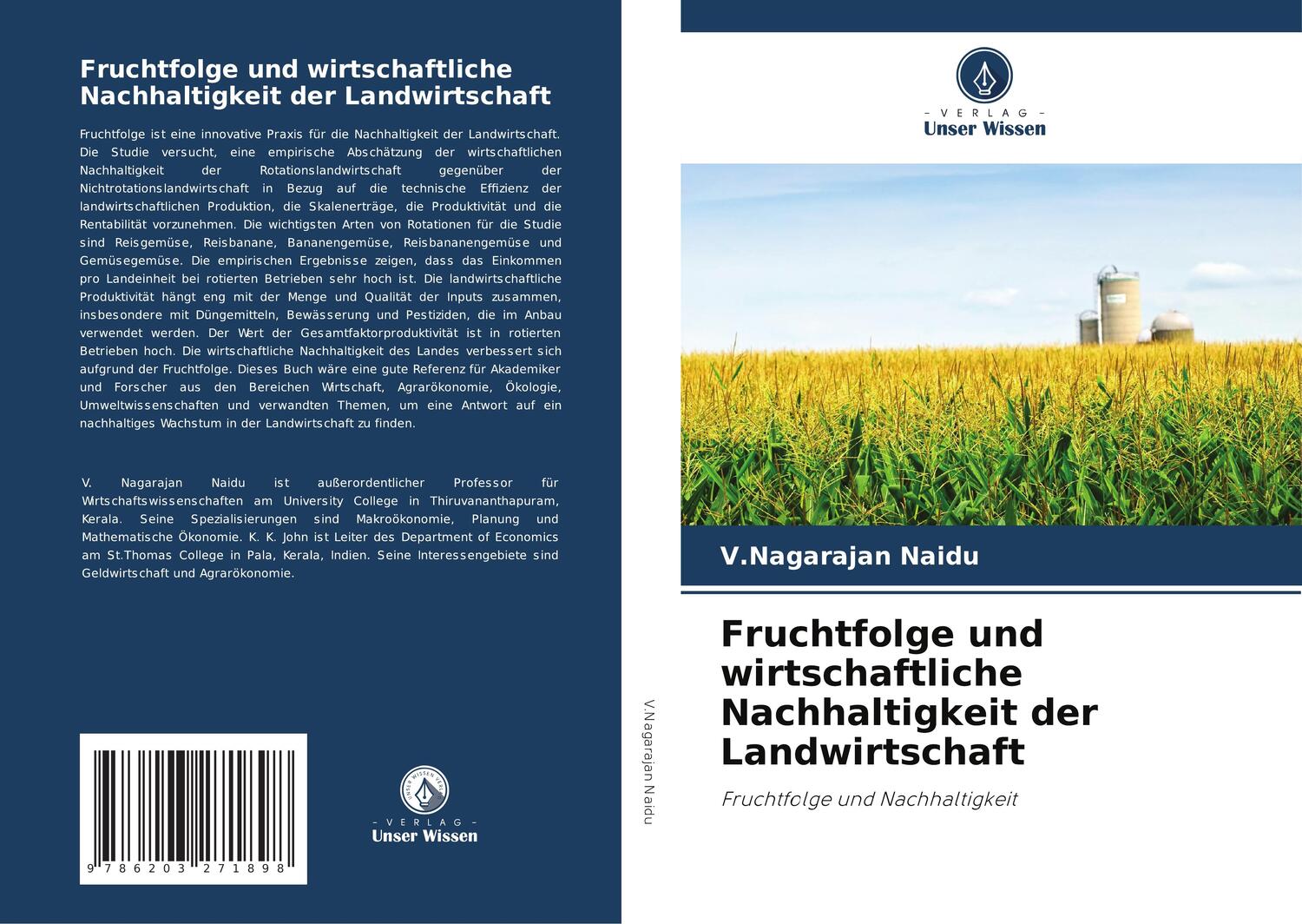 Cover: 9786203271898 | Fruchtfolge und wirtschaftliche Nachhaltigkeit der Landwirtschaft