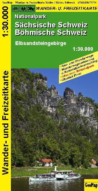 Cover: 9783933671714 | Nationalpark Sächsische Schweiz, Böhmische Schweiz - Wanderkarte 1...