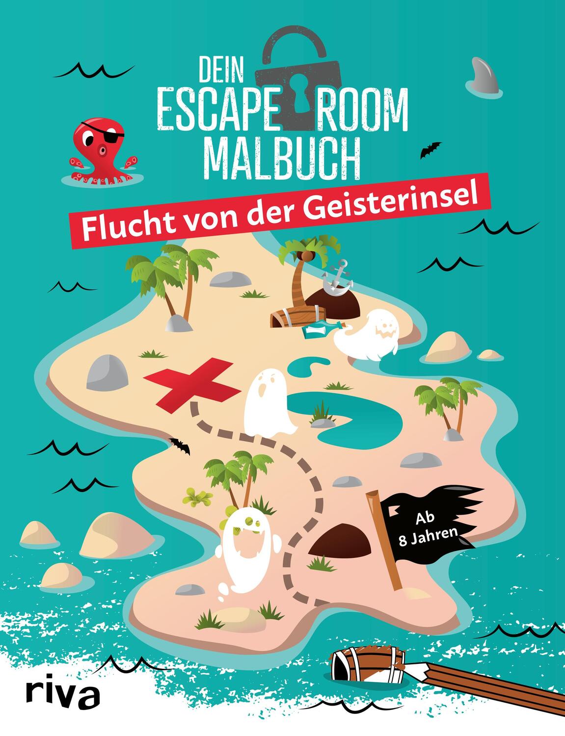 Cover: 9783742320162 | Dein Escape-Room-Malbuch - Flucht von der Geisterinsel | Emma Hegemann