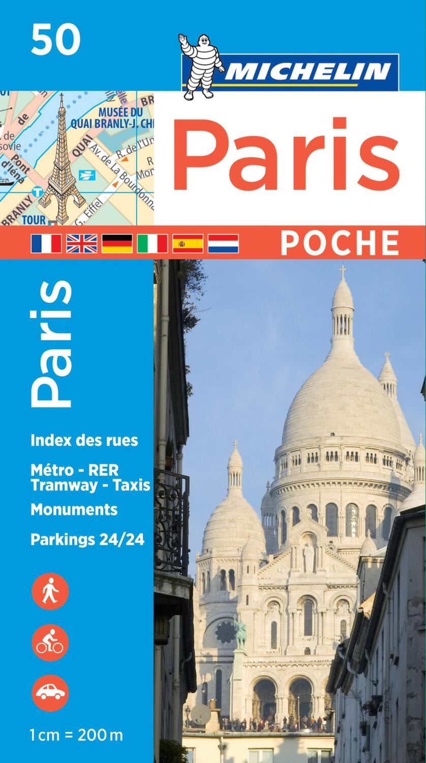 Cover: 9782067211520 | Paris Pocket - Michelin City Plan 50 | City Plans | Michelin | 2017