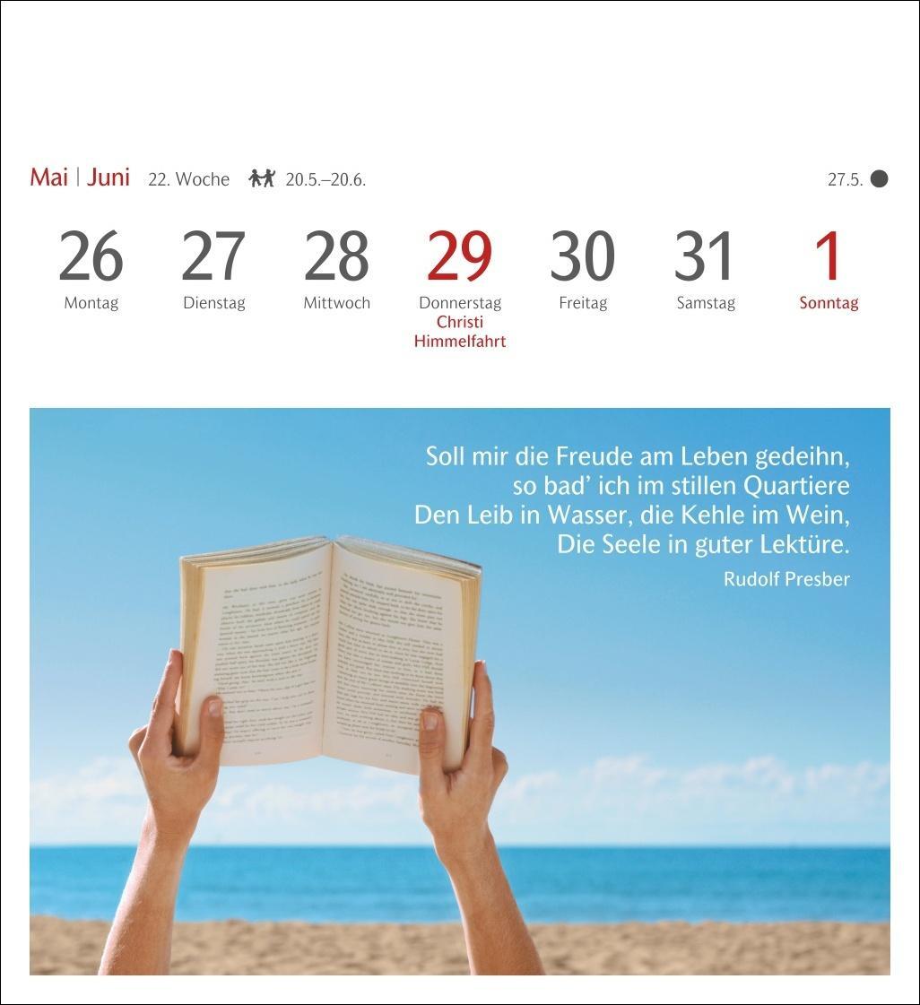 Bild: 9783840034442 | Die Welt der Bücher Postkartenkalender 2025 - Wochenkalender mit 53...