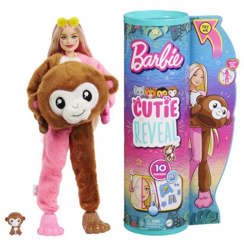 Cover: 194735106646 | Cutie Reveal Barbie Jungle Series - Monkey | Stück | In Karton | 2023