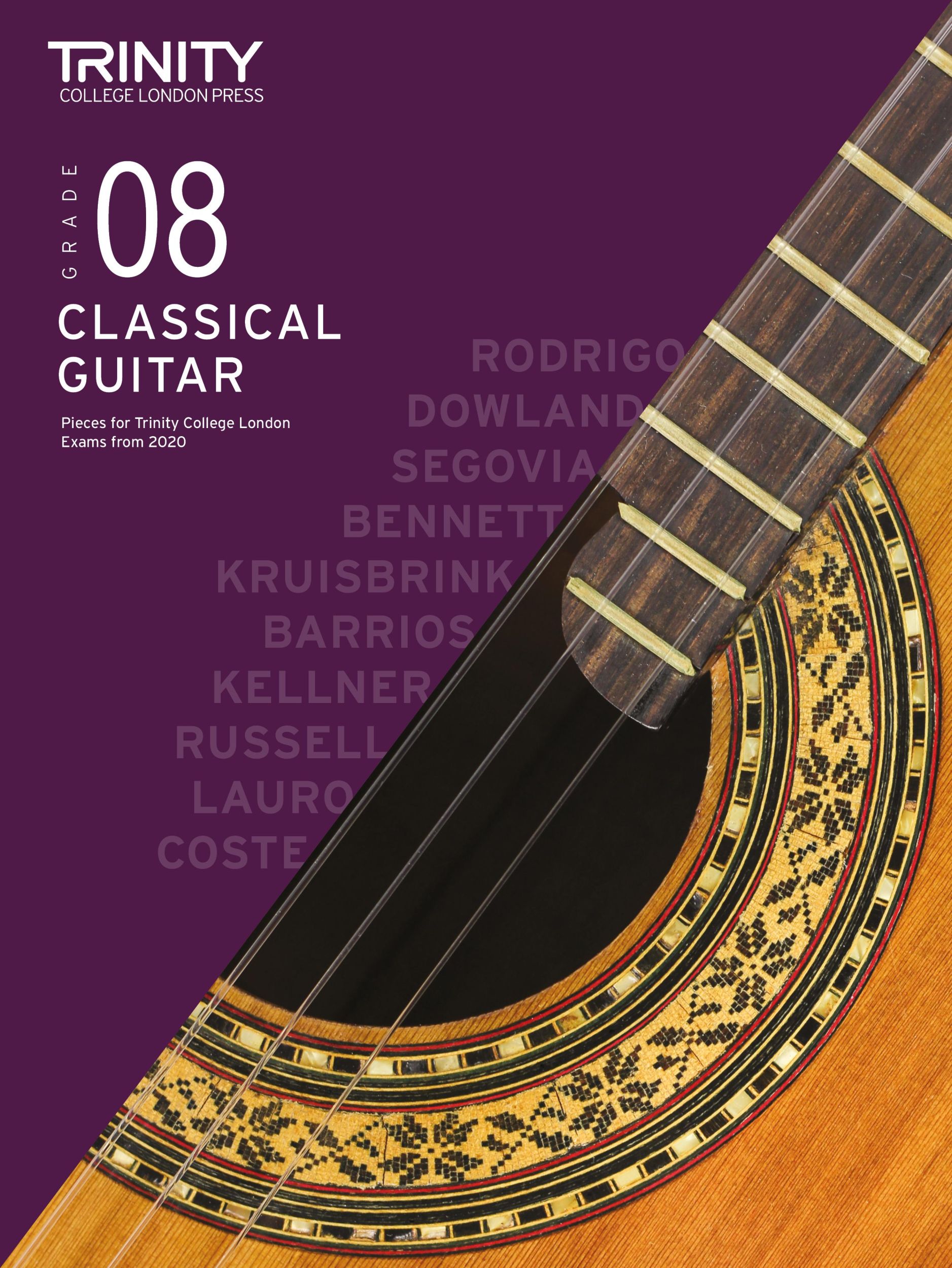 Cover: 9780857368386 | Trinity College London Classical Guitar Exam Pieces From 2020: Grade 8