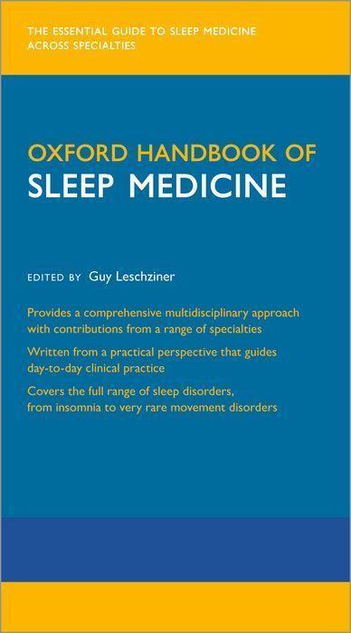 Cover: 9780192848253 | Oxford Handbook of Sleep Medicine | Taschenbuch | Englisch | 2022