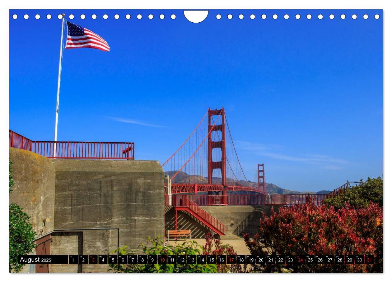 Bild: 9783435742387 | Golden Gate Bridge (Wandkalender 2025 DIN A4 quer), CALVENDO...