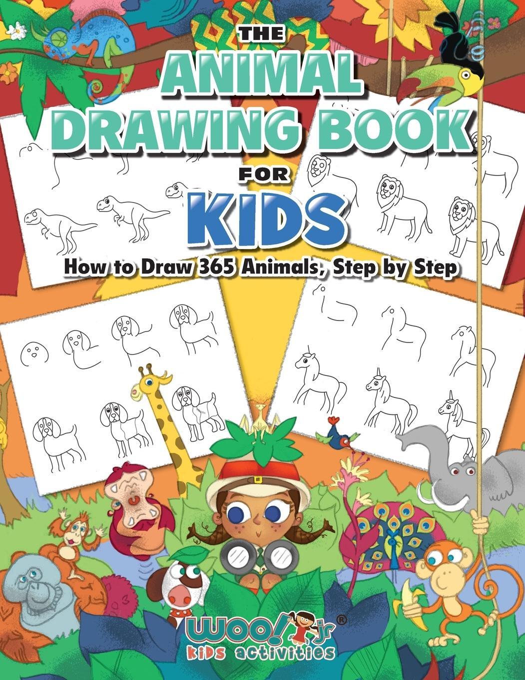 Cover: 9781642506396 | The Animal Drawing Book for Kids | Woo! Jr. Kids Activities | Buch