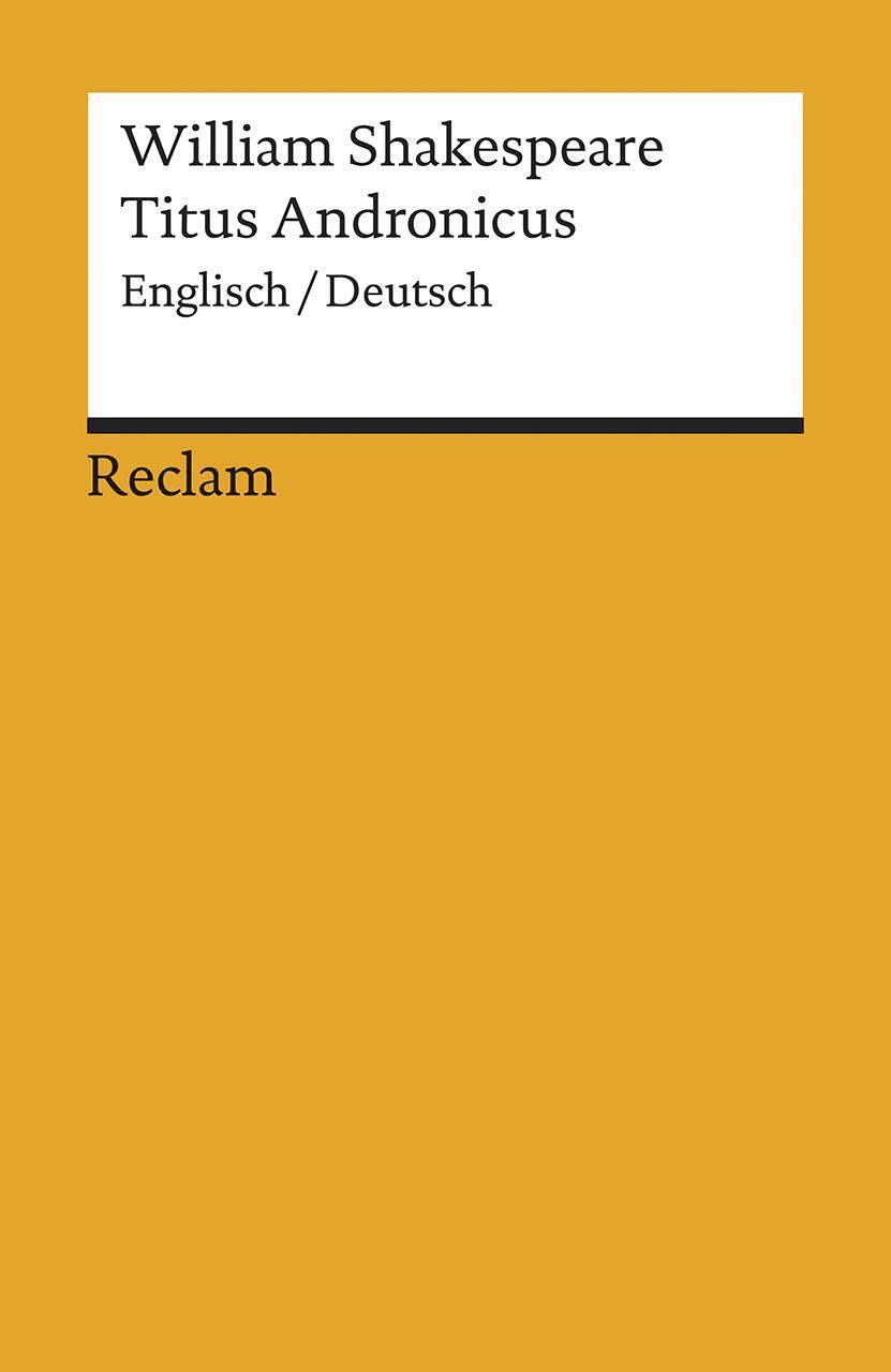 Cover: 9783150084762 | Titus Andronicus | William Shakespeare | Taschenbuch | Deutsch | 1988